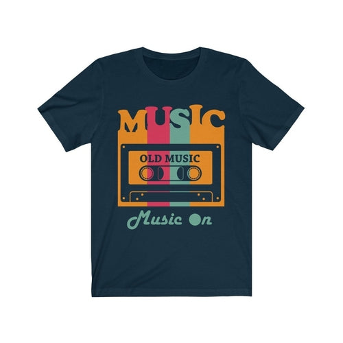 Old Cassette Tape Music On Tee Shirt