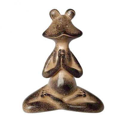 Zen Frog Statue